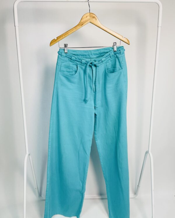 Calça azul com faixa de corda MIXED - 36
