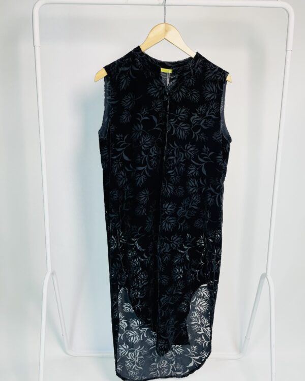 Sobreposição veludo preta com estampas pretas RICHARDS - M