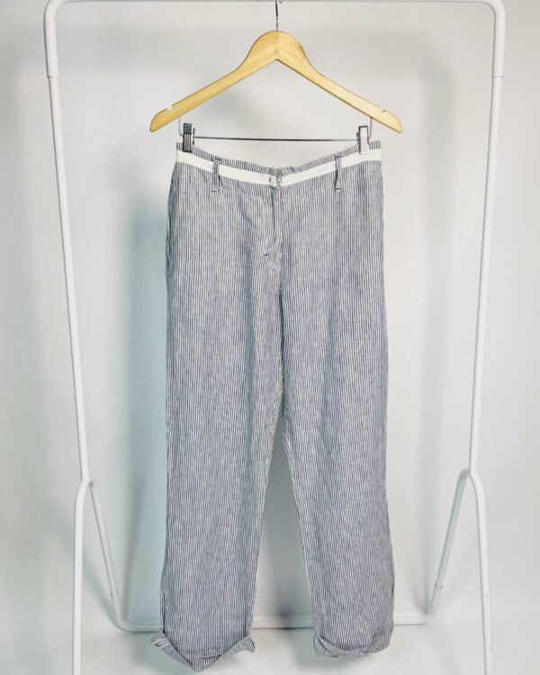 Calça azul com listras brancas NOVAD - 40 - VENDIDO SIST OTO