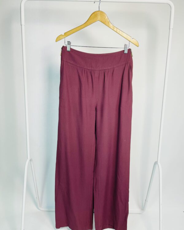 Calça pantalona roxa escura 'Esther' NV - 38 - VENDIDO SIST OTO
