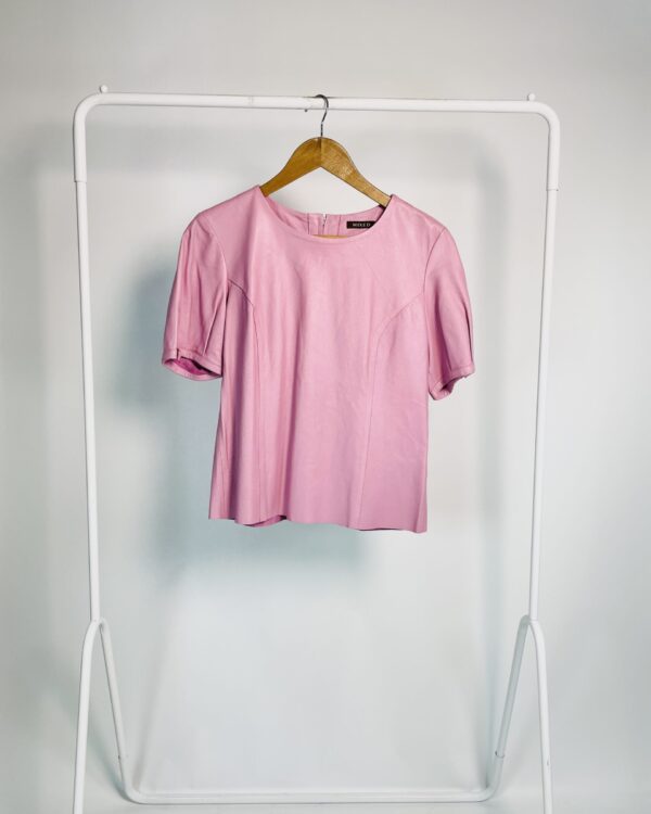 Blusa couro lilás MIXED - P - VENDIDO SISTEMA OTO