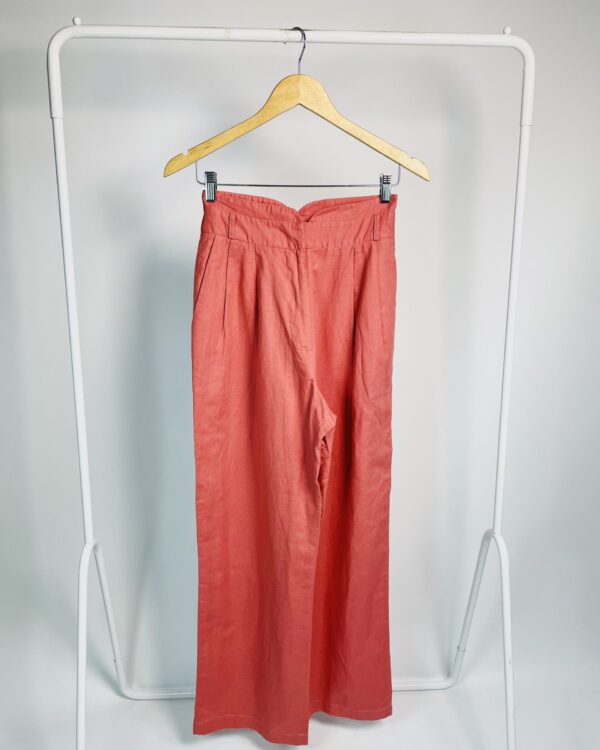 Calça linho goiaba pantalona com pregas ANIMALE - 36 - VENDIDO SISTEMA OTO