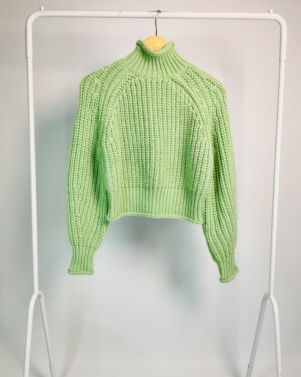 Blusa tricot gola alta verde H&M - PP *nunca usado* - VENDIDO SISTEMA OTO