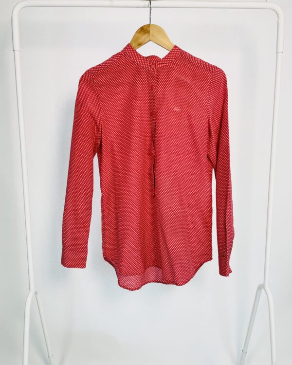 Camisa vermelha estampada LACOSTE - 36 - VENDIDO SISTEMA OTO