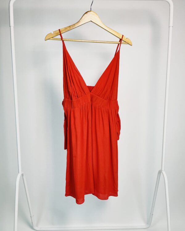 Vestido laranja com alças finas e laços na lateral DRESS TO - M - VENDIDO SISTEMA OTO