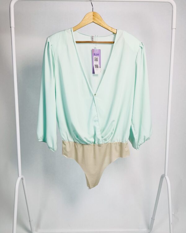 Body azul decote v LANÇA PERFUME - G