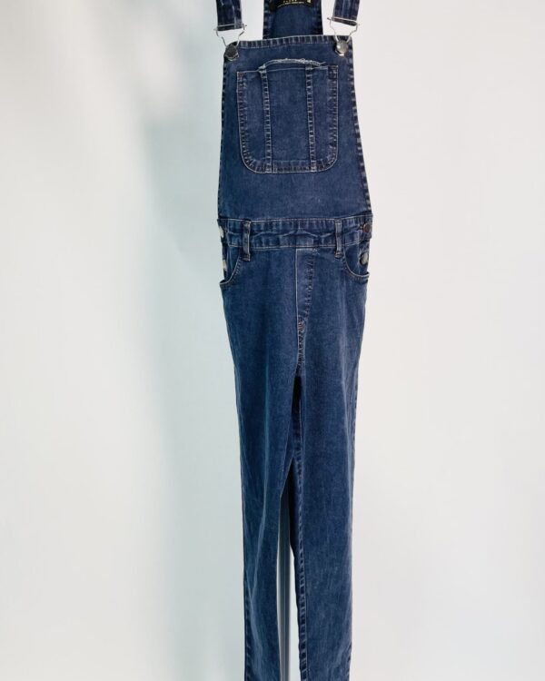 Macacão azul marinho jeans skinny MY PLACE - 40 - VENDIDO SISTEMA OTO