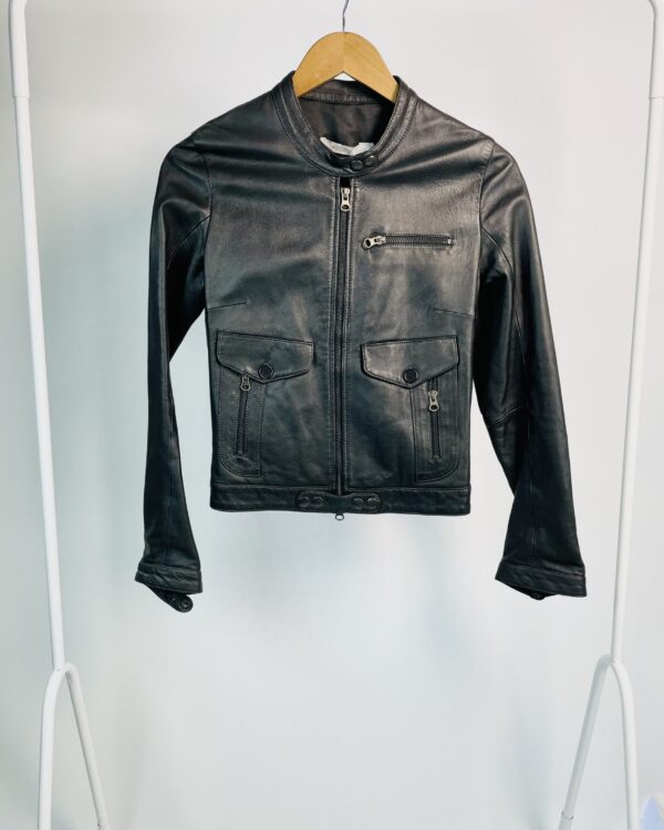 Jaquetas couro preta zíper ATEEN - 36 - VENDIDO SISTEMA OTO