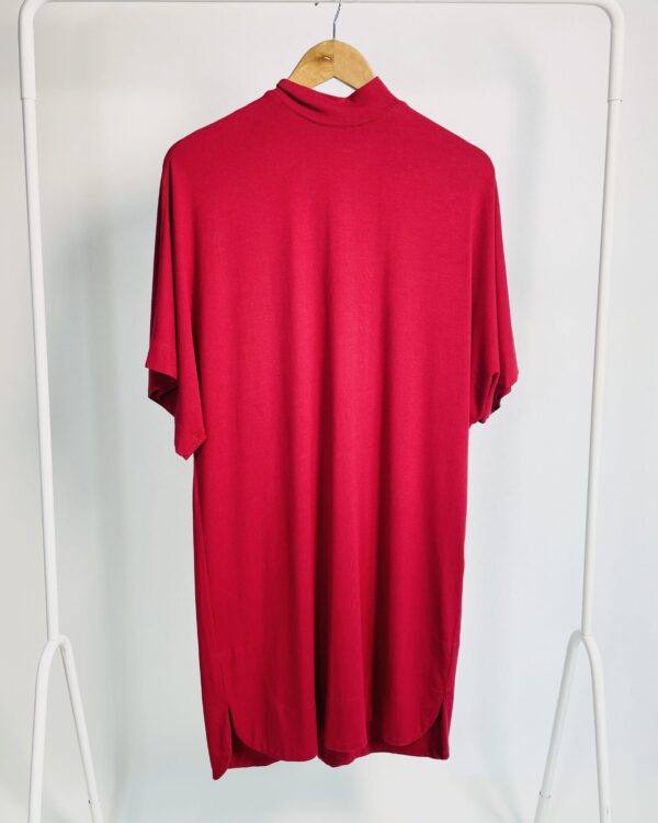 Vestido curto malha amplo bordô gola alta ANIMALE - P - VENDIDO SISTEMA OTO
