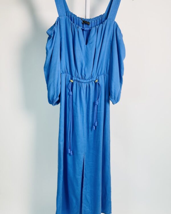 Vestido azul marinho vestido ombro a ombro VIX - 38