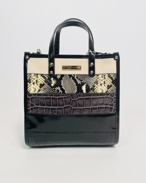 Bolsa preta mix de estampas JACKIE SMITH *nunca usado* - VENDIDO SISTEMA OTO