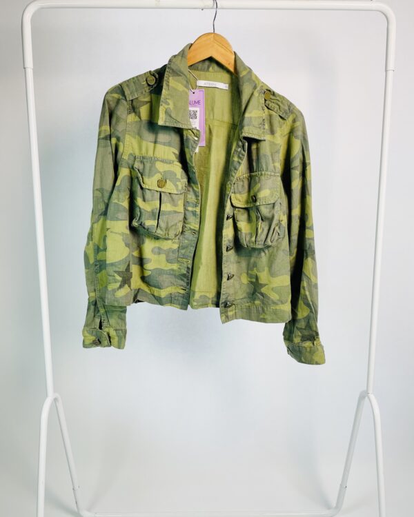 Jaqueta verde estampa militar ATEEN - 42 - VENDIDO SIST OTO