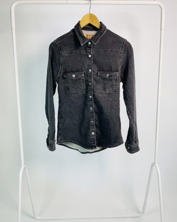 Camisa jeans preta ATEEN - 38 - VENDIDO SISTEMA OTO