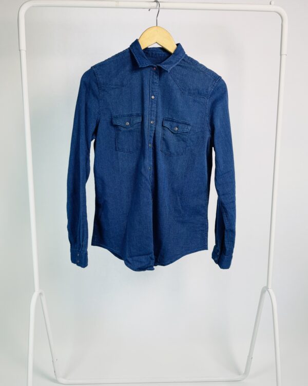 Camisa azul marinho texturizada RICAHRDS - P - VENDIDO SISTEMA OTO