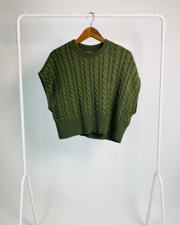 Blusa tricot verde musgo LE LIS BLANC - G - VENDIDO SISTEMA OTO