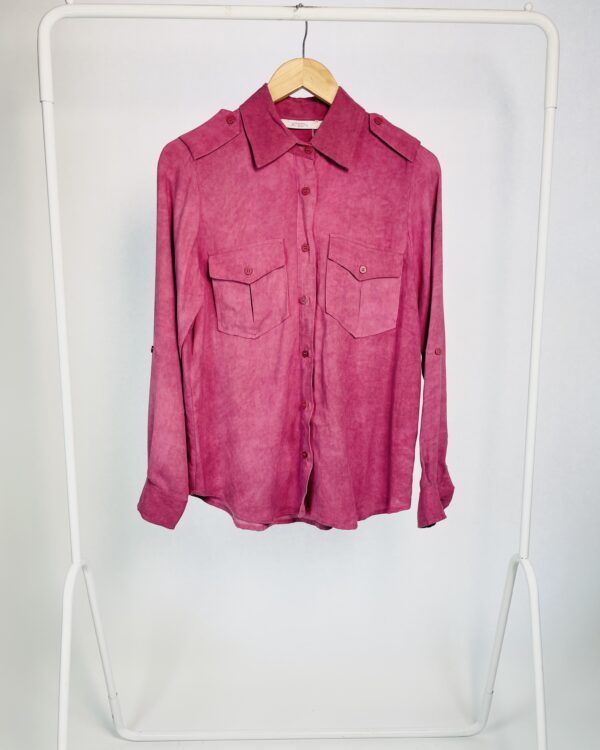 Camisa roxa lisa ATEEN - 38