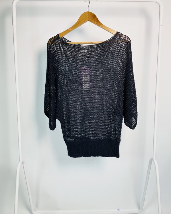 Blusa tricot preta ANN TAYLOR LOFT - G