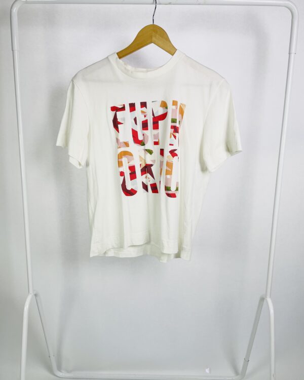 Tshirt off white estampa na frente TUFI DUEK - P - VENDIDO SISTEMA OTO