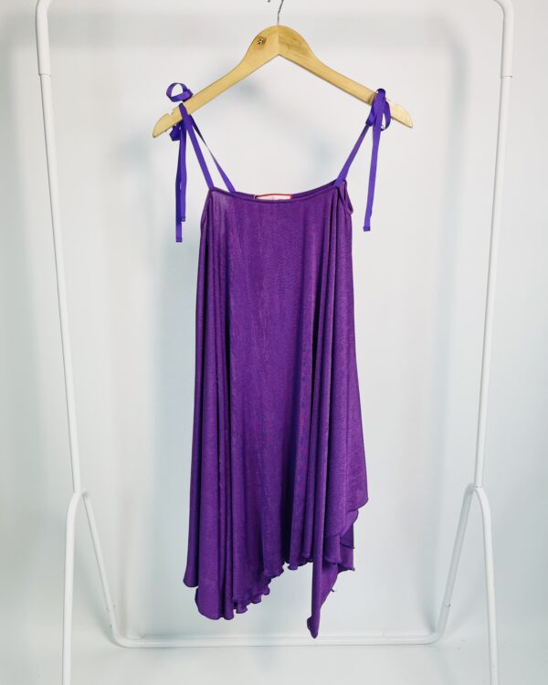 Vestido curto malha roxo amplo CALÊ - M
