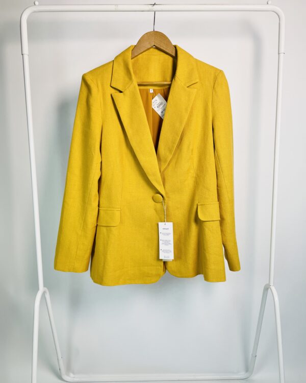 Blazer linho mostarda LE BASTET - 40 *nunca usado* - VENDIDO SISTEMA OTO