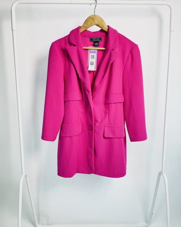 Blazer rosa manga 7/8 NYCC - G - VENDIDO SISTEMA OTO