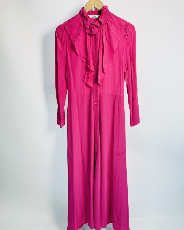 Vestido longo manga longa rosa OTHER STORIES - 36