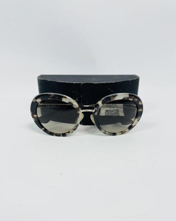 Óculos redondo marrom PRADA - VENDIDO SISTEMA OTO