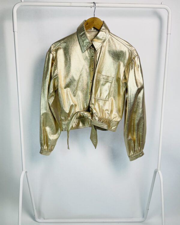 Jaqueta couro metalizada LMG - 36 - VENDIDO SISTEMA OTO