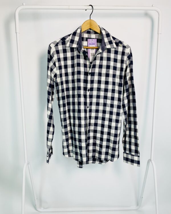Camisa xadrez azul ZARA - M - VENDIDO SISTEMA OTO