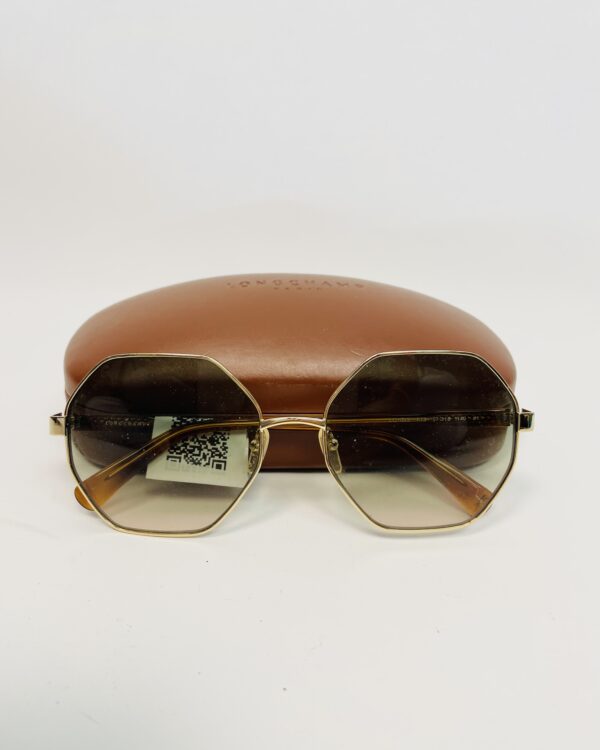 Óculos lente degradê armação dourado LONGCHAMP - VENDIDO SISTEMA OTO