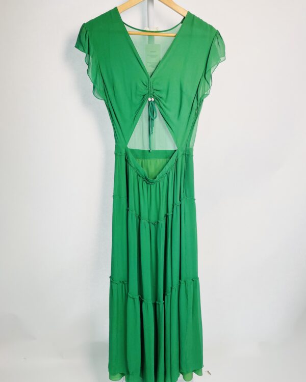 Vestido seda verde NK - 38 - DEVOLVIDO DIA 04/12