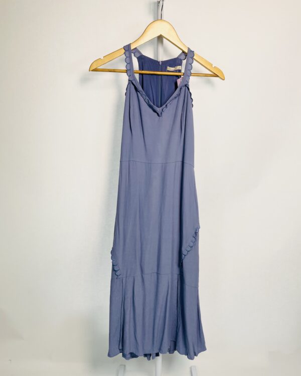 Vestido azul claro com bordadose faixa MARIA FILÓ - P