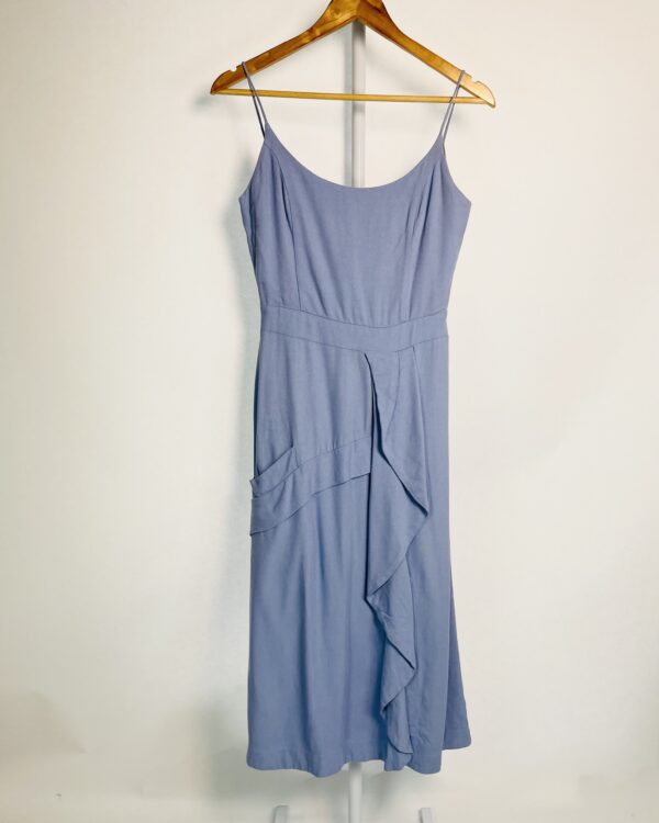 Vestido midi alças finas azul claro SUITE MARIA FILÓ - P - VENDIDO SIST OTO