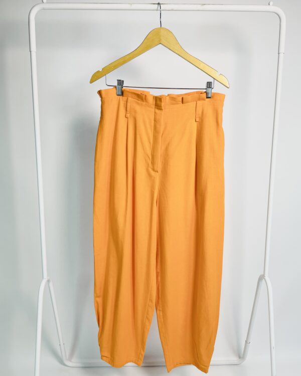 Calça linho alfaiataria laranja NV - 42