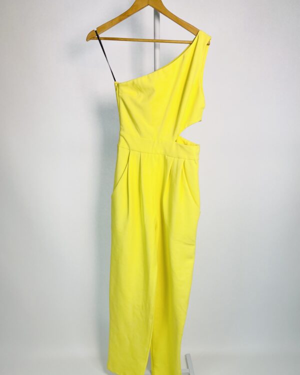 Macacao amarelo um ombro so recortes ANIMALE - P * NUNCA USADO* VENDIDO SISTEMA OTO