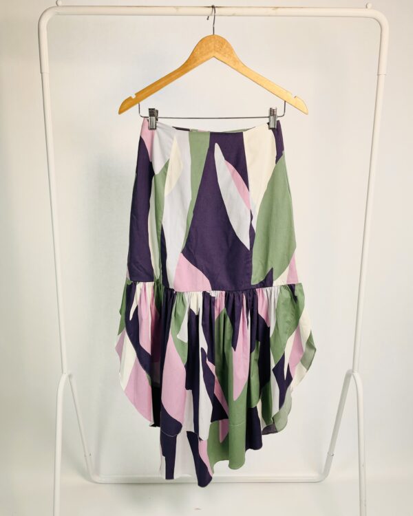 Saia algodão azul rosa e verde MARIA FILÓ - P *nunca usado*