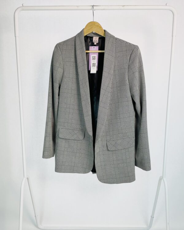 Blazer pied de poule branco com preto VIELA - G - VENDIDO SISTEMA OTO