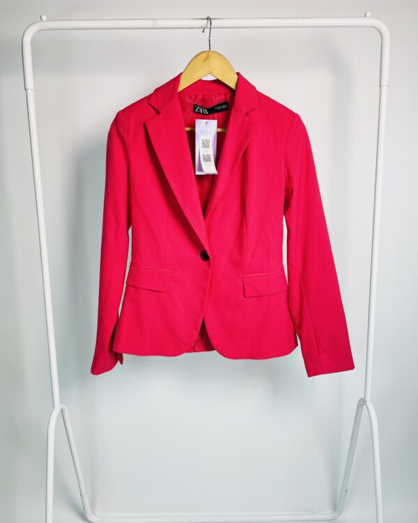 Blazer rosa botão preto ZARA - 34 - VENDIDO SISTEMA OTO