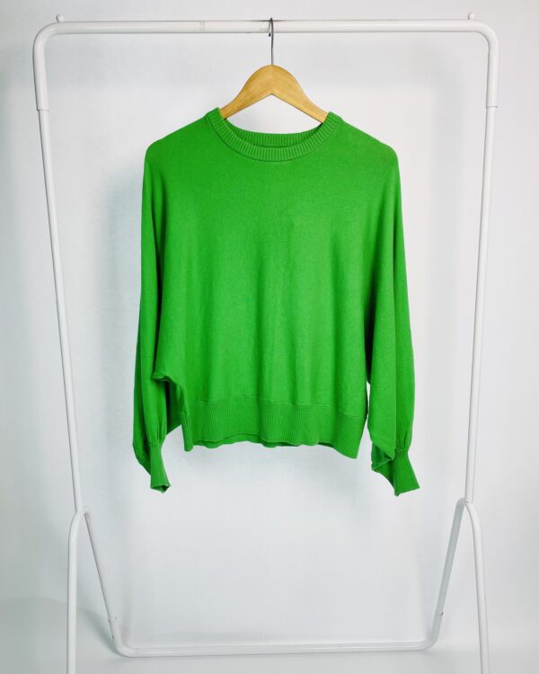Blusa tricot verde mangas longas HERING - M - VENDIDO SISTEMA OTO
