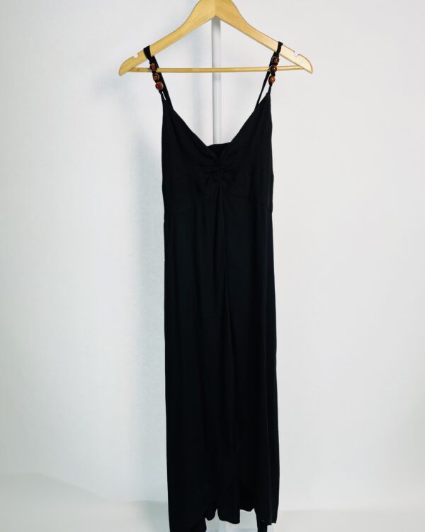 Sobreposição preta com detalhes de acrílico nas alças MANU MANU - 38 - VENDIDO SISTEMA OTO