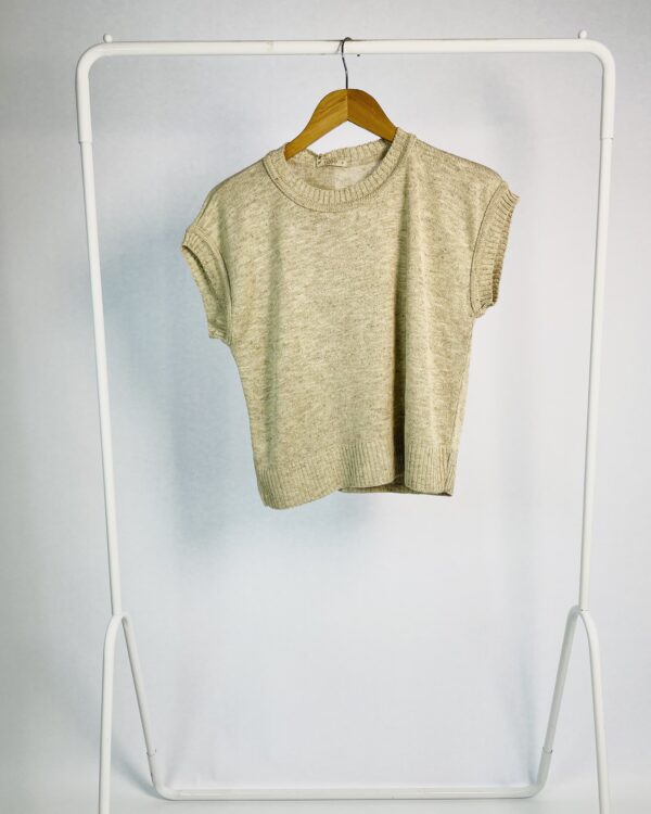 Blusa tricot areia VIZOOBRASIL - P *nunca usada* - VENDIDO SISTEMA OTO