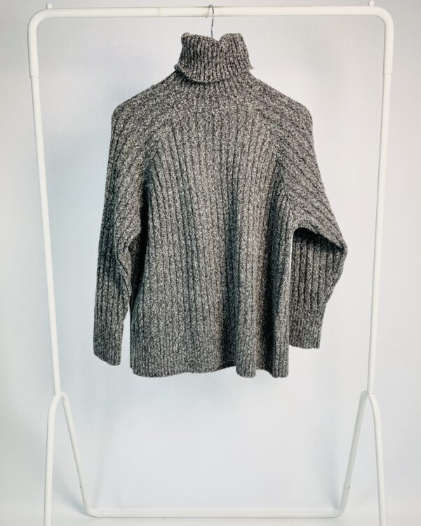 Blusa tricot cinza mesclado gola alta ZARA - P - VENDIDO SISTEMA OTO