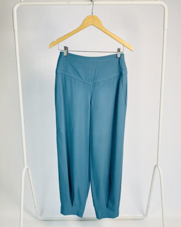 Calça azul drapeado na barra MIXED - 36 - VENDIDO SISTEMA OTO