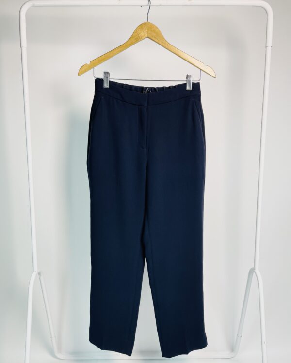 Calça azul marinho elástico na cintura e bolsos faca J.CREW - P - VENDIDO SISTEMA OTO