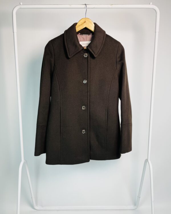 Trench coat lã marrom CALVIN KLEIN - P - VENDIDO SISTEMA OTO