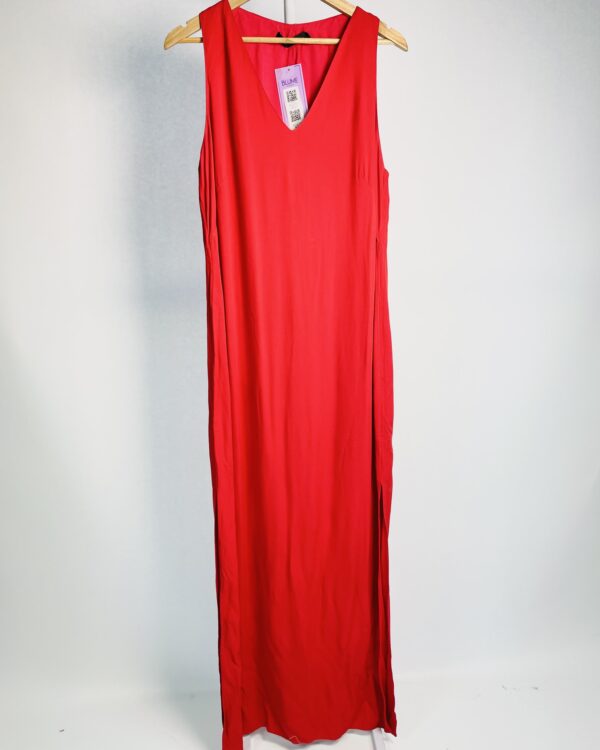 Vestido vermelho sem mangas longo SACADA - 44 - VENDIDO SISTEMA OTO