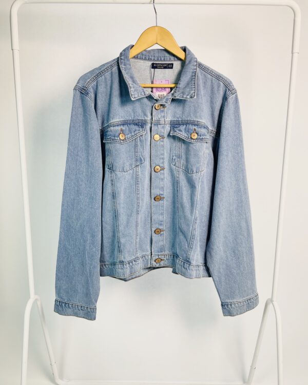 Jaqueta jeans lavagem clara M.OFFICER - G - VENDIDO SIST OTO