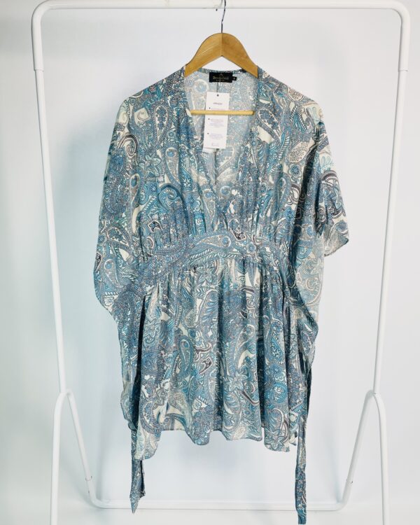 Bata seda azul estampa paisley BROOKSFIELD DONNA - GG