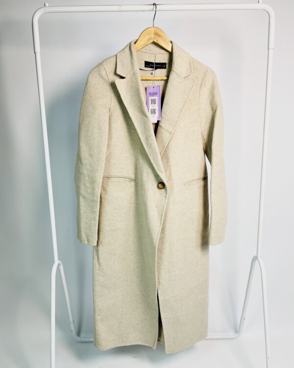 Trench coat gelo lã batida alongado ZARA - PP - VENDIDO SISTEMA OTO