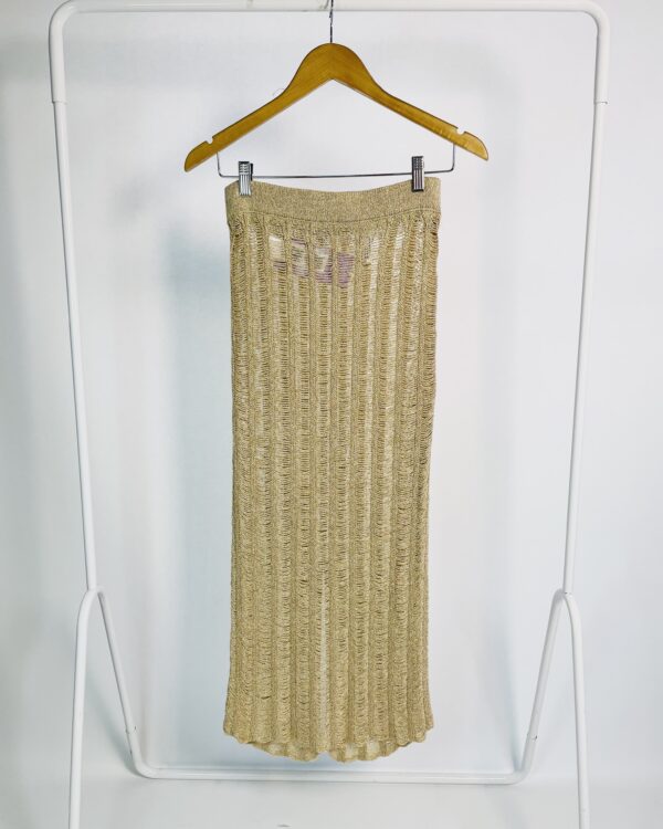 Saia midi crochet dourado ZARA - P - VENDIDO SISTEMA OTO